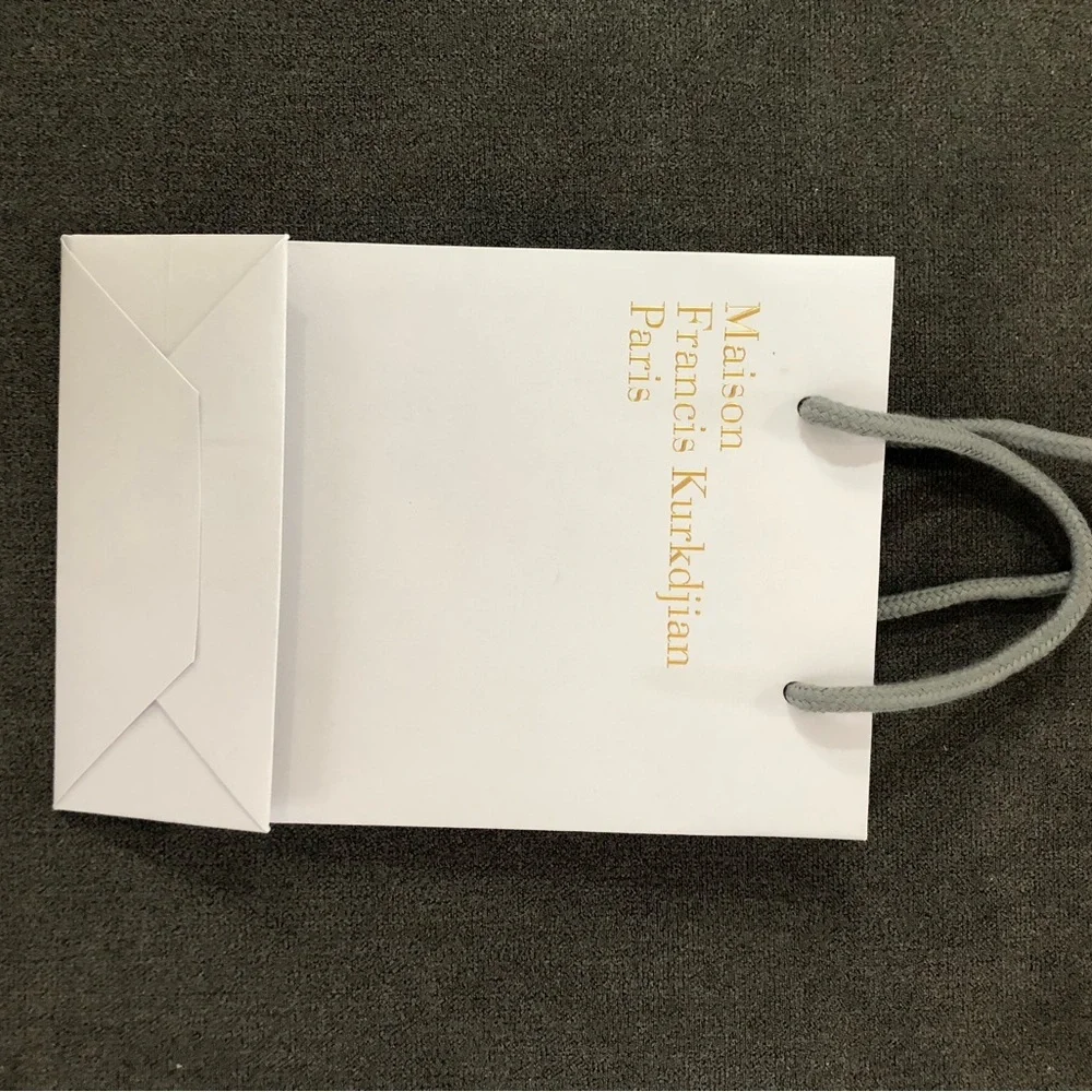 Maison Francis Kurkdjian White Gift Bag with Gold Text